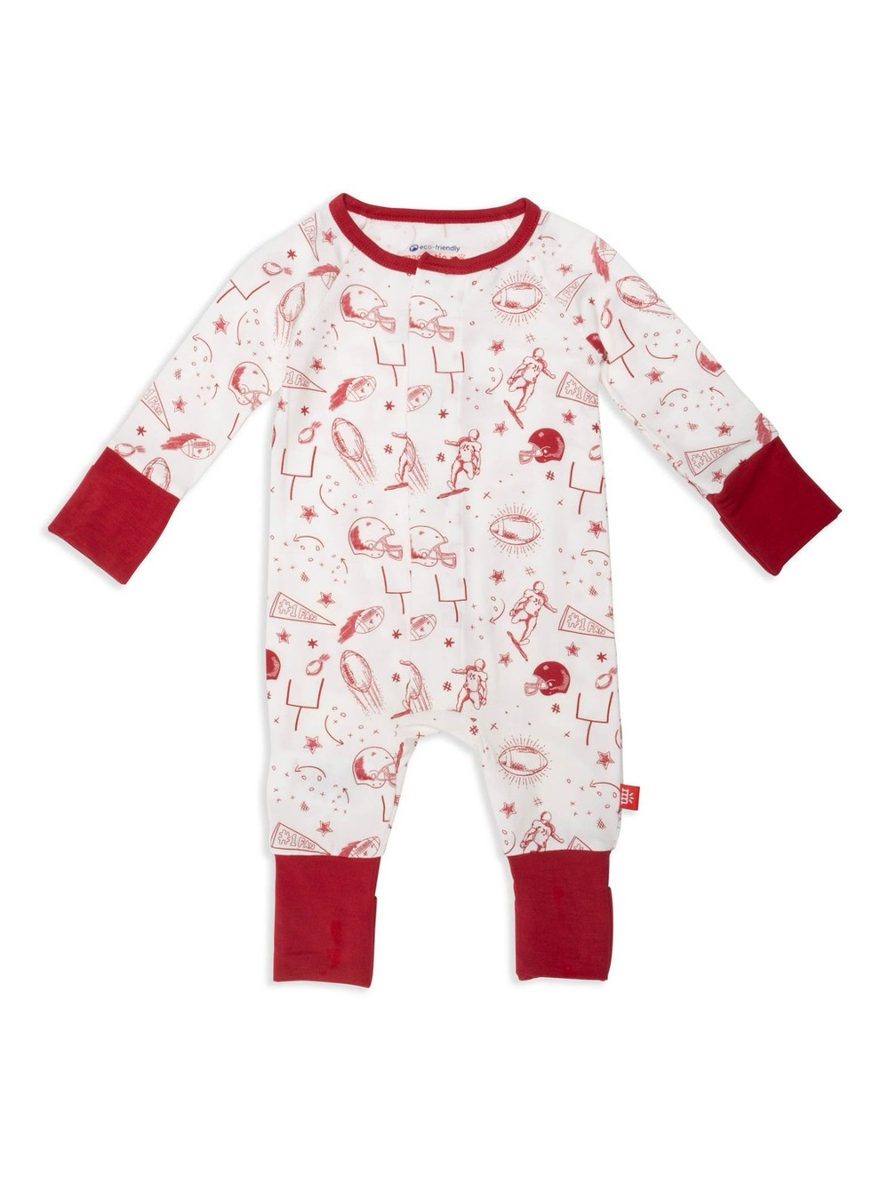 Magnetic Me White Game Day Coverall